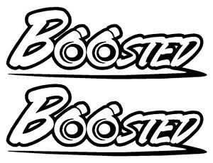 2 X "BOOSTED" DECALS - 7EIGHTY AUTO